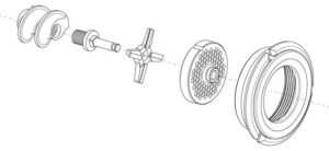 Модель сборки мясорубки - 2