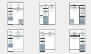 Варианты наполнения шкафов купе