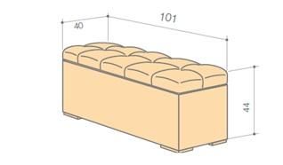Банкетка размеры
