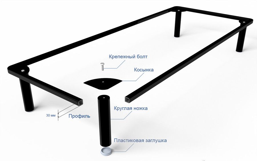 Самостоятельная сборка кровати из металла.