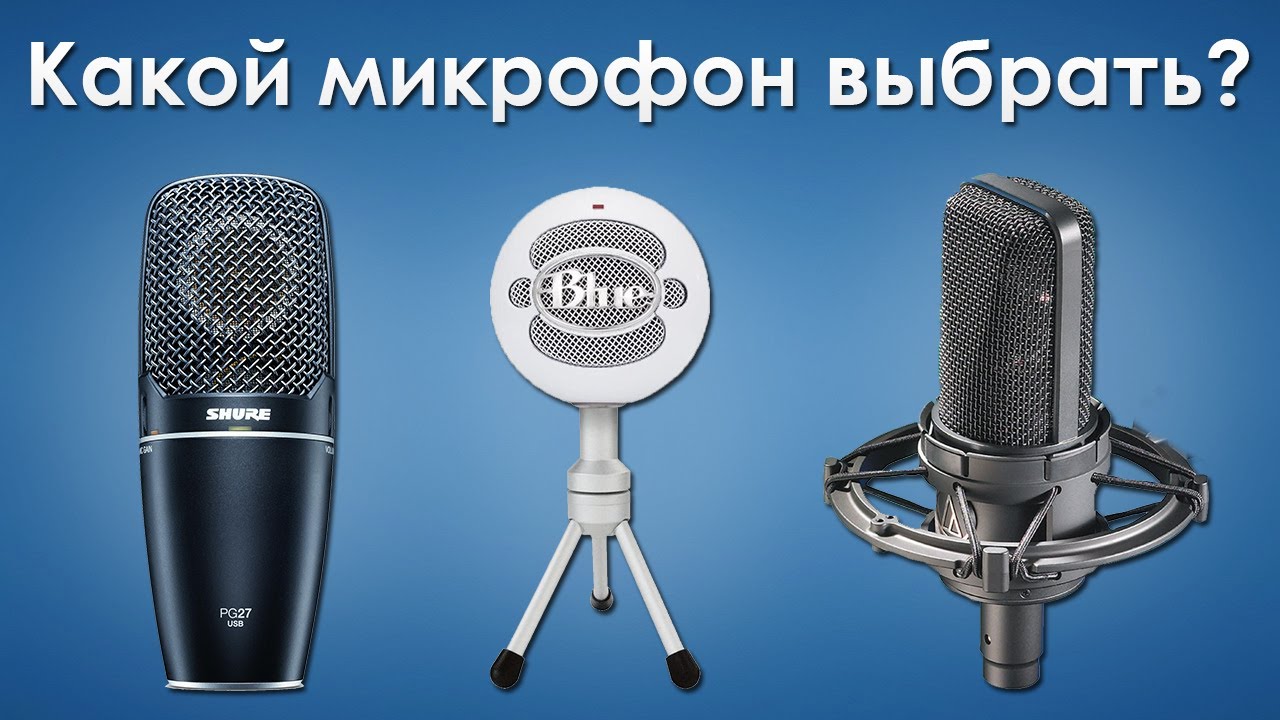 Как выбрать микрофон 1