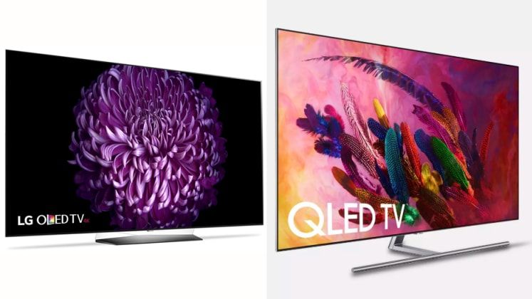 OLED и QLED телевизор LG.