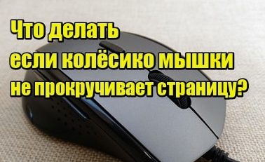 Не работает колесико мышки