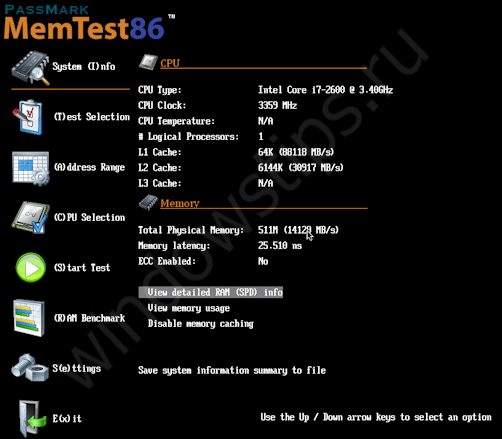 программа Memtest86