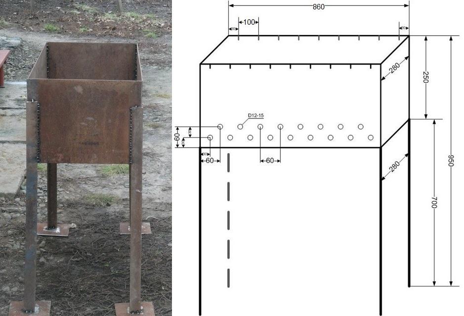 Вариант мангала.