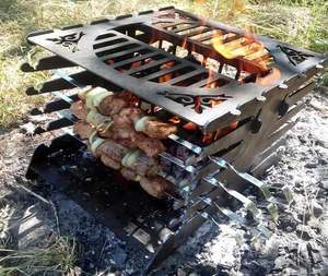 Конструкция вертикального мангала.