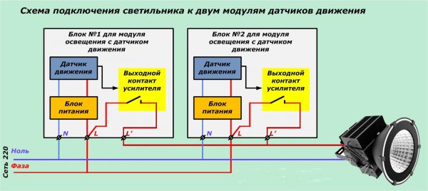 Несколько датчиков.