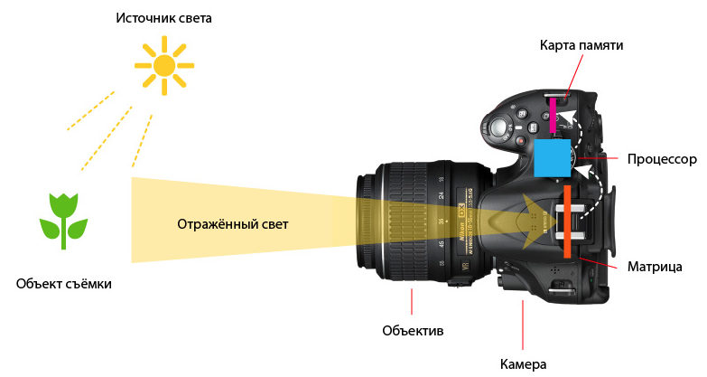 Как работает фотоаппарат